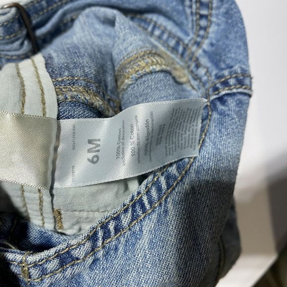 Osh Kosh B' Gosh Toddler Dakota Wash Overalls Blue Denim Embroidered - Picture 10 of 10